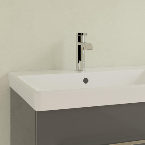 Villeroy & Boch Avento dubbele meubelwastafel - 120x47cm - 2 kraangaten - met overloop - White Alpine (glans wit) SW209499