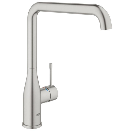 Grohe Essence New Keukenkraan - hoog - l uitloop - Brushed Supersteel (RVS) 0467940
