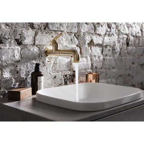 Crosswater Union Wastafelkraan - inbouw - enkel - gecoat messing geborsteld (goud) SW968259