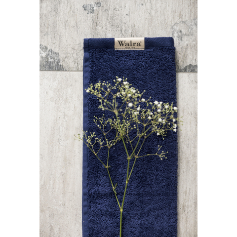 Walra Soft Cotton Gastendoek set van 2 30x50cm 550 g/m2 Navy OUTLETSTORE STORE32751