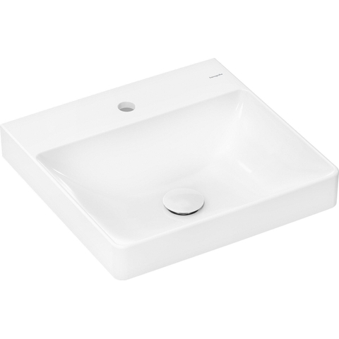 Hansgrohe Xelu Q wastafel - 50x48x8cm - 1 kraangat - inbouw - wit SW996226