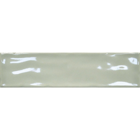 Terravito Corvato wandtegel - 7.5x30cm - 8.5mm - Rechthoek - Overig - glans groen SW638564