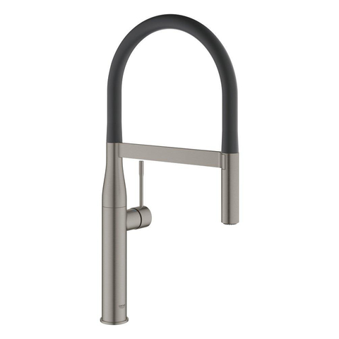 Grohe Essence Keukenkraan - hoog - 2 straalsoorten - met profesionele handdouche - brushed hard graphite (antraciet) SW354672