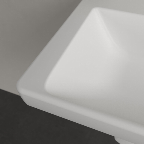 Villeroy & Boch Subway 3.0 Lavabo - 550 x 440 x 165 stone white mat (blanc) CeramicPlus - sans trop-plein SW702074
