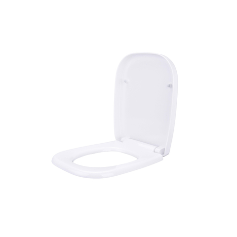 Saniclass abattant WC - 37x43cm - forme D - softclose - déclipsable - blanc brillant SW1159430