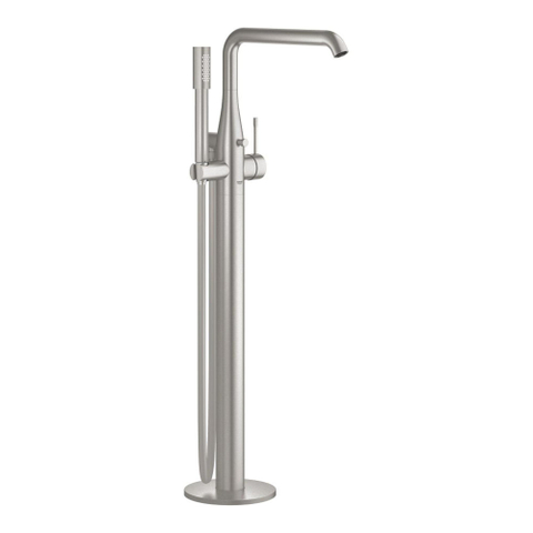 Grohe Essence New Afbouwdeel vrijstaande badkraan - omstel - draaibare uitloop 27.7cm - handdouche - doucheslang - Supersteel (RVS) SW73258
