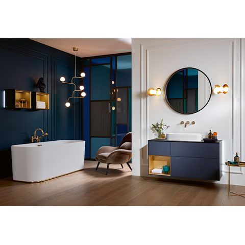 Villeroy & Boch finion opzetwastafel - 60x35cm - zonder kraangat - zonder overloop CeramicPlus - White Alpine (glans wit) SW106464