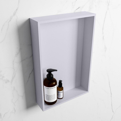 Mondiaz Easy nis 29.5x44.5x8cm voor Inbouw/opbouw 1 open vak Solid surface Cale/Cale SW643637
