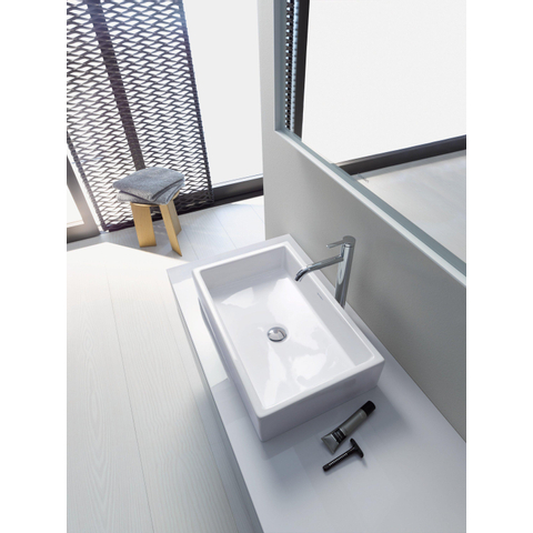 Duravit Vero air Opbouwwastafel - geslepen - zonder kraangat - zonder overloop - 60x38cm - met wondergliss - inclusief bevestiging - wit SW157027
