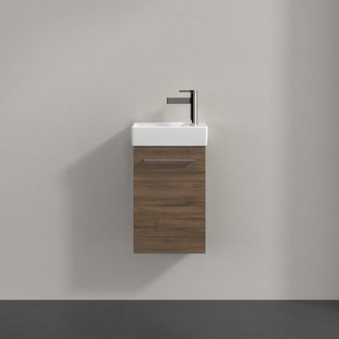 Villeroy & Boch Avento meuble bas pour lavabo - 1 porte 34x51,4x20,2cm - charnières à gauche chêne arizona SW448533