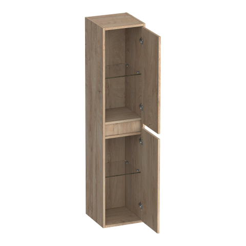BRAUER Adore Wavy colonne haute - 160x35x35cm - 2 portes - ouverture à gauche ou à droite - sans poignées - Forest Wheat SW1198527