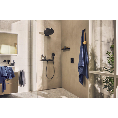 Hansgrohe AddStoris Q handdoekhaak dubbel - mat zwart SW651196