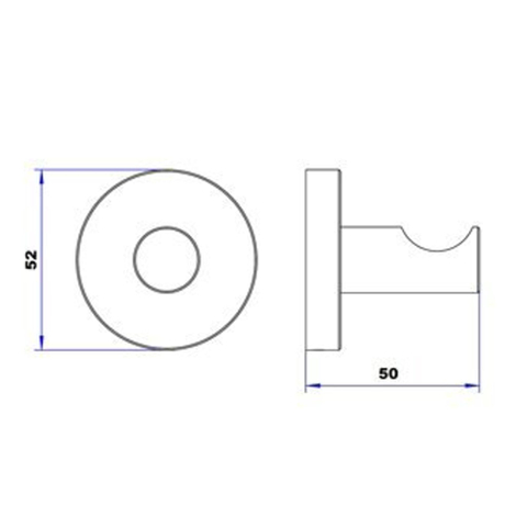 Plieger Vigo haak enkel chroom SW225368