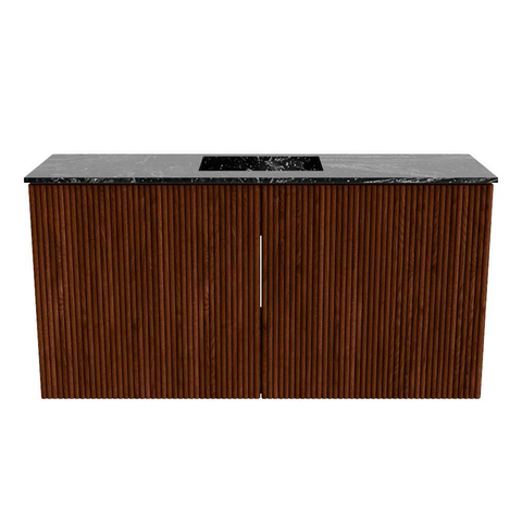 Mondiaz JOYA-DLUX 80cm toiletmeubel - kleur Ruby - Wastafel FAYE positie Midden Zonder kraangat kleur Lava. SW1423619