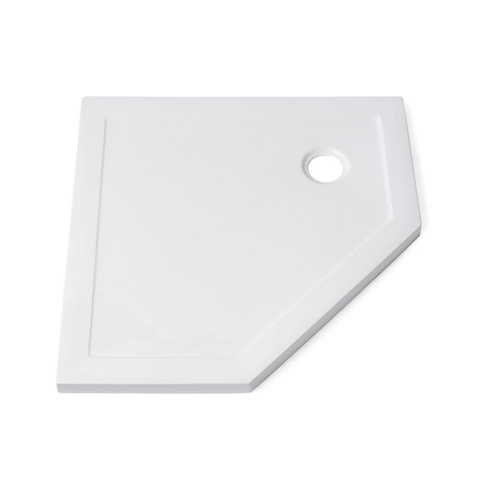 Saniclass Diamond douchebak 90x90x4cm vijfhoek wit - OUTLET STORE21929