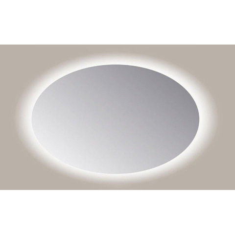 Sanicare Q-mirrors spiegel 140x90x3.5cm met verlichting Led warm white Ovaal inclusief sensor glas SW643980