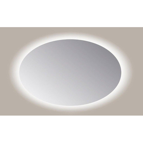 Sanicare Q-mirrors spiegel – ovaal – 140x90 cm – indirecte LED rondom – sensor – Zilver SW643980