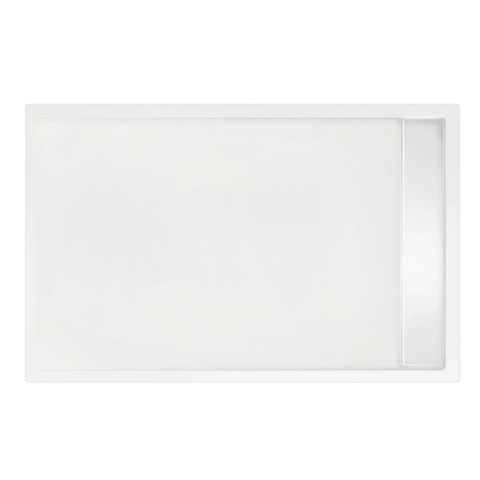 Xenz Easy Tray douchevloer - 110x90x5cm - acryl - zonder gootcover - wit SW379317