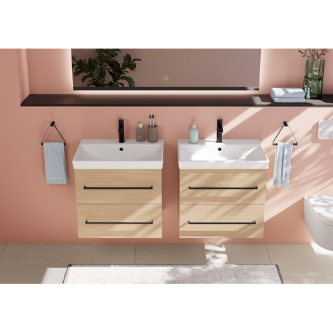 Villeroy & Boch Avento meubelwastafel - 60x47cm - 1 kraangat - met overloop - White Alpine (glans wit) SW59863