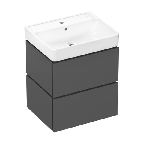 Hansgrohe Xilesa E meubelset 2la 580x470 met Xanuia wastafel 600 SlateMattGrey SW1567303