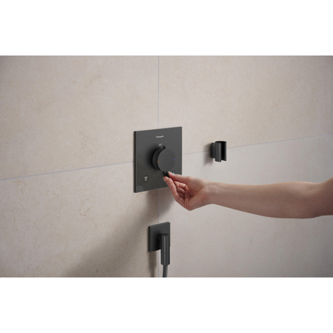Hansgrohe Porter fine Wandhouder - zwart chroom SW1388267