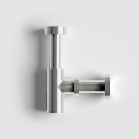 Clou Mini Suk siphon design spécial pour petits lave-mains inox brossé SW9439