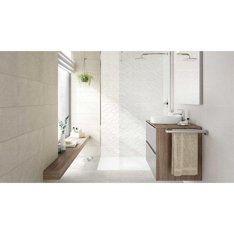 ÉCHANTILLON Ceralto Nordico Studio Carrelage mural 30x90cm 9mm rectifié pâte blanche Blanco SW976547