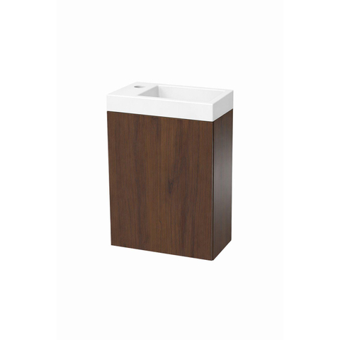 GO by Van Marcke Vikos fonteinset - 40cm - deur links - kraangat links - walnut afterglow SW1603310