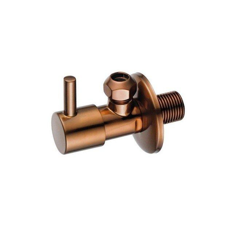 Fortifura Calvi Robinet d'arrêt d'angle avec tuyau flexible - tuyau de 30cm - 1/2\"x3/8\"" - cuivre brossé" SW1382533