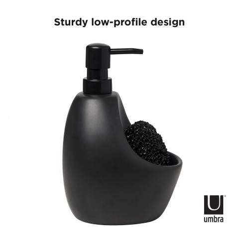 Umbra Joey zeepdispenser 10x13x20cm Keramiek Zwart SHOWROOMMODEL SHOW25458