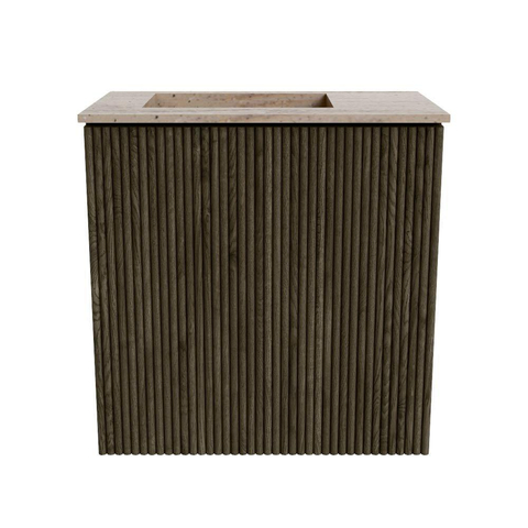 Mondiaz JOYA-DLUX 40cm toiletmeubel - kleur Shadow - Wastafel FAYE positie Links 1 kraangat kleur Saba. SW1425087