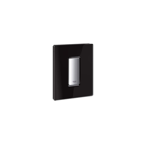GROHE Skate cosmopolitan urinoir bedieningsplaat met glas inclusief mechanisch functiedeel zwart 0729170