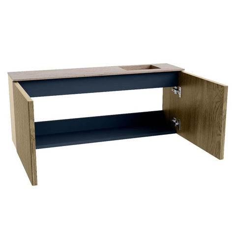 Mondiaz JOYA-DLUX 100cm toiletmeubel - kleur Dusk - Wastafel FAYE positie Rechts 1 kraangat kleur Saba. SW1426070