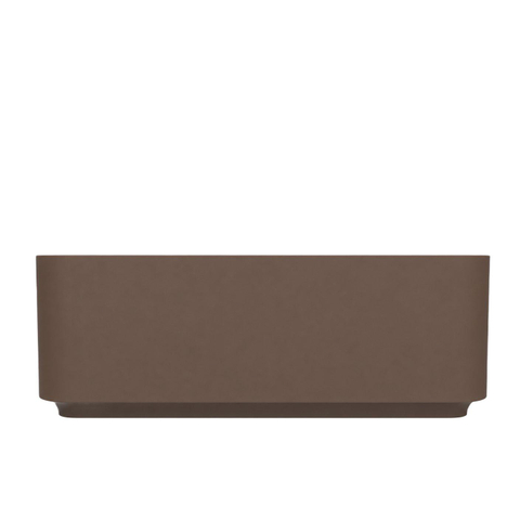 Arcqua Case Opbouw Waskom - vierkant - 37x37cm - mat chocola SW1584224