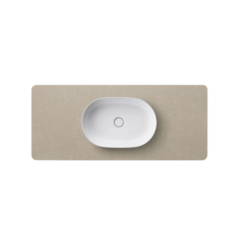 Duravit Luv Opzetwastafel - 60x40cm - zonder kraangat - glans wit SW227983