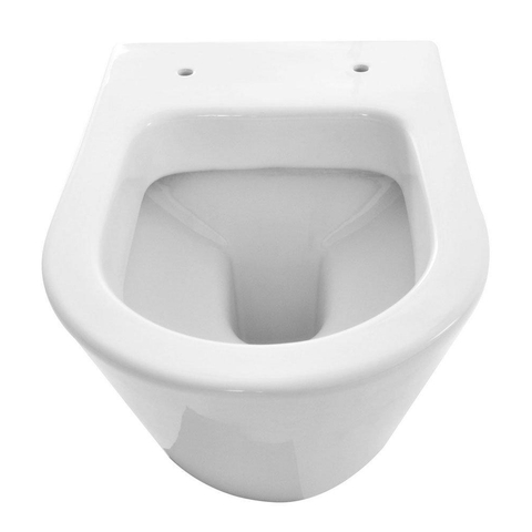 Wiesbaden Vesta hangtoilet – verdekte bevestiging – diepte 52 cm – met softclose zitting – glans wit SW49005