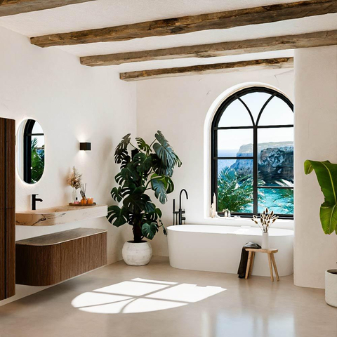 MONDIAZ THOR-DLUX Meuble de salle de bains 130cm arrondi gauche + droite couleur Walnut avec 1 tiroir et 2 portes. Vasque suspendue CLOUD Gauche 1 trou de robinet couleur Arena. SW1463774