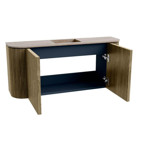 Mondiaz JOYA-DLUX 93.2cm toiletmeubel - ronding links en rechts kleur Dusk - Wastafel FAYE positie Midden 1 kraangat kleur Saba. SW1426100