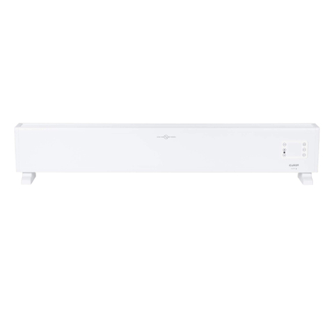 Eurom Alutherm Radiateur convecteur - 145x21cm - IP24 - 2500 watts - wifi - sol/mur - Horizontal - métal blanc mat SW999862