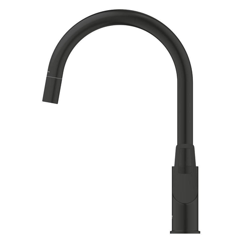 Grohe Start Loop Keukenmengkraan - hoge uitloop - uittrekbare mousseur - matte black (mat zwart) SW1440591