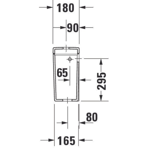 Duravit Starck 3 Reservoir - 390x365x180mm - dualflush inc/binnenw - wit 0305370