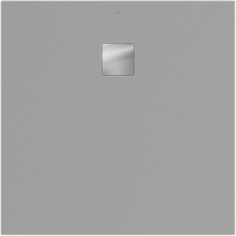 Villeroy & Boch Excello douchevloer - 100x100x4cm polyurethaan/acryl - Nature Grey (grijs) SW374658