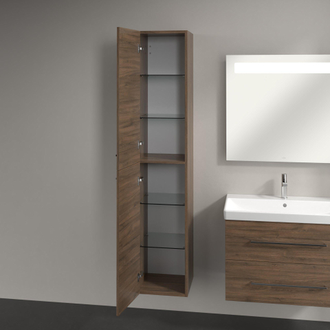 Villeroy & Boch Avento kast hoog - 35x176cm - 2 deur links - Arizona Oak (hout) SW479508