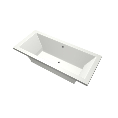 Xenz Society Baignoire duo - 180x80x53 - bonde Centrale - acrylique - blanc mat SW103067