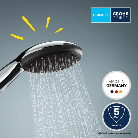 GROHE Vitalio Start QuickFix Handdouche - Ø11cm - 2 straalsoorten - 8.0l/min - chroom SW1028261