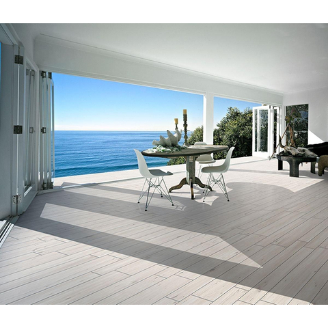 ÉCHANTILLON Terravito Darivo carreau mural et de sol - 30x121cm - 10mm - Rectangulaire - rectifié - Effet bois - Blanc mat SW736501
