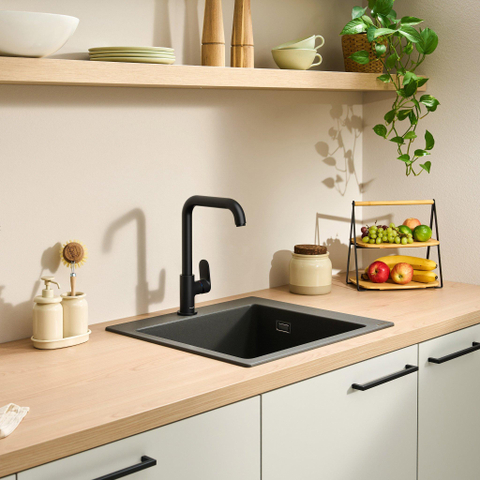 Hansgrohe Vernis Blend M35 KMK 260 U-uitloop mat zwart SW1567279