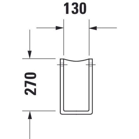Duravit Starck 3 Philippe Starck - 3 Sifonkap - wit 0313572