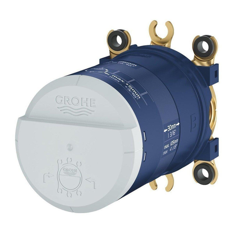 Grohe Rainshower SmartActive Regendoucheset Opbouw -hoofddouche vierkant 31cm - handdouche vierkant - plafondarm - inbouwbox - (glans) - warm sunset (koper) SW1182667