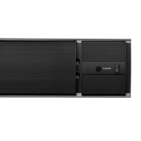 Eurom Chauffage de terrasse Outdoor Heatpanel 2400 watt mural/plafond avec télécommande noir SW539115